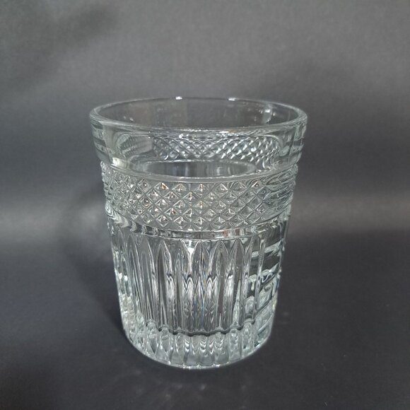 Libbey Radiant Double Old Fashioned Drinking Glass Clear Diamond Pattern - Picture 5 of 11